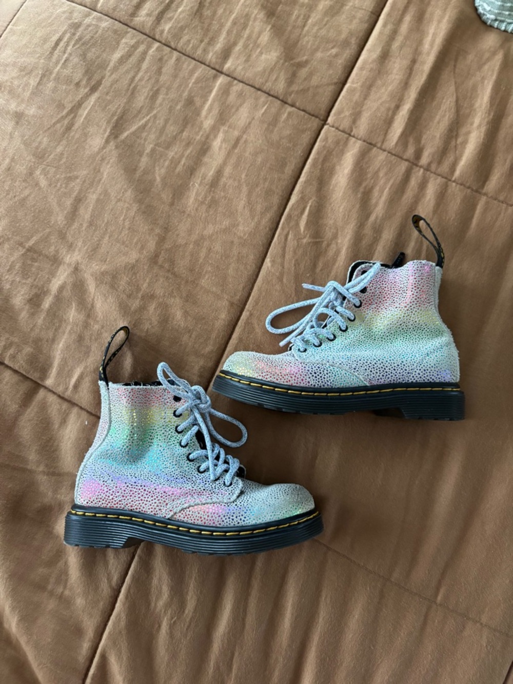 doc marten rainbow scale toddler boots
